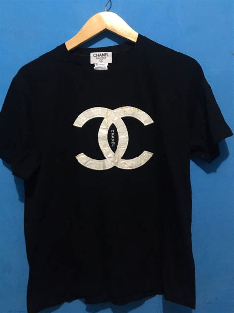 chanel t shirt ladies|chanel tee shirts vintage.